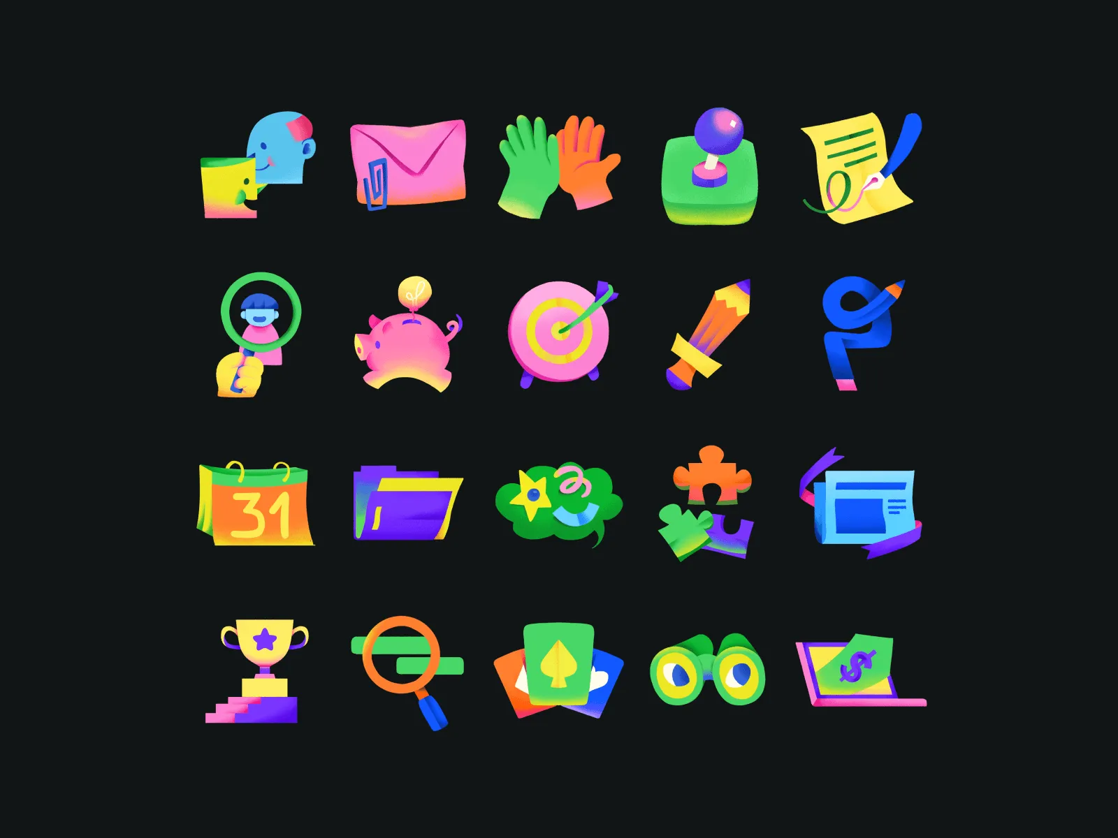 Workaholic Icon Design