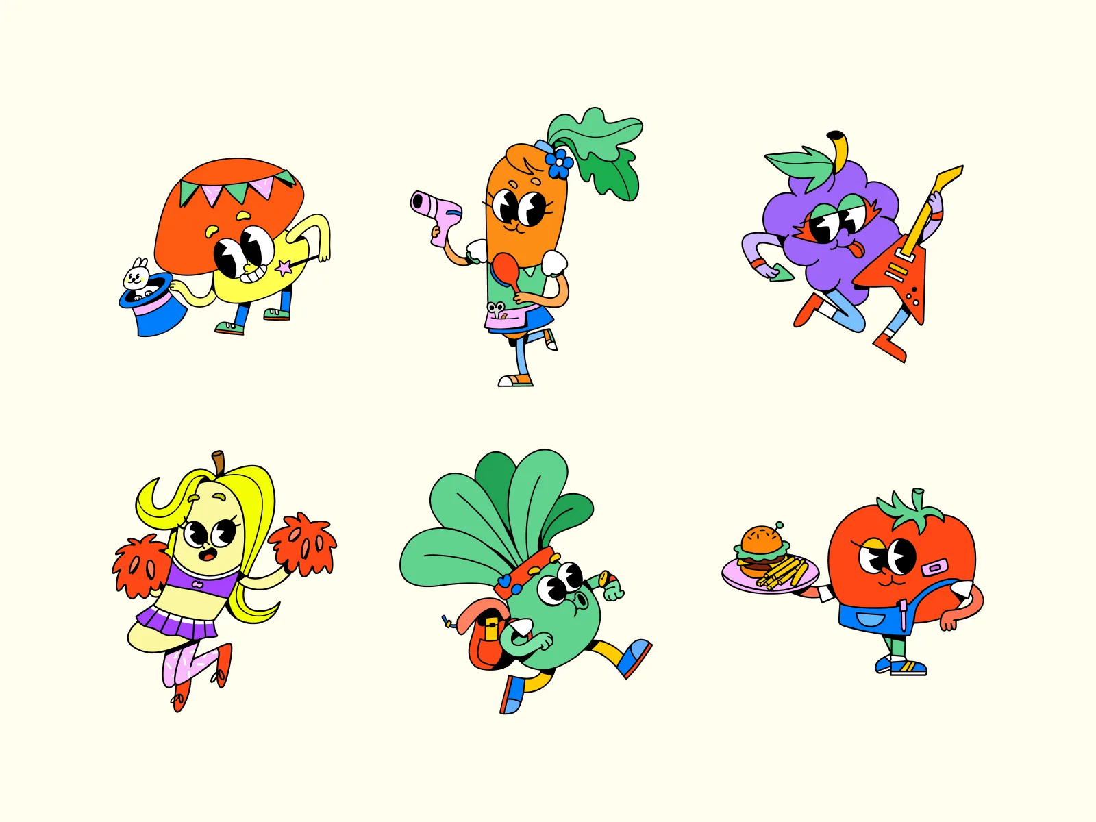 Vegetable Character Design